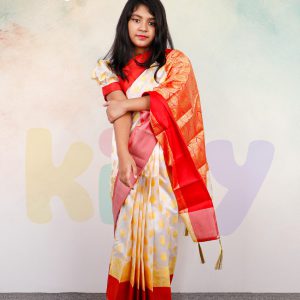 বেবি রেডি কাতান শাড়ি (Code 21)