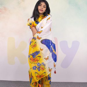 চান্দেরি সিল্ক রেডি শাড়ী  (Code 4)