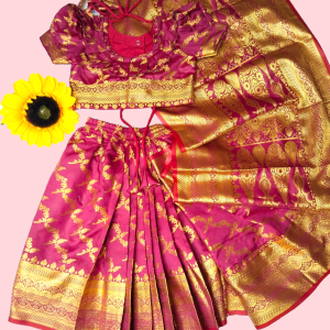 লাল কাতান শাড়ি (Code 75)