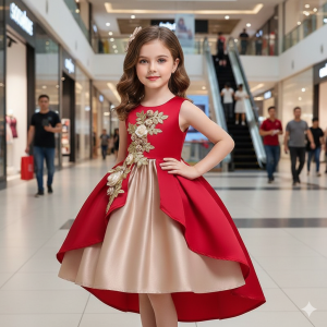 Premium Girls Party Dress--11)
