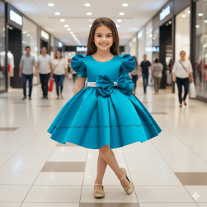 Premium Girls Party Dress--13)