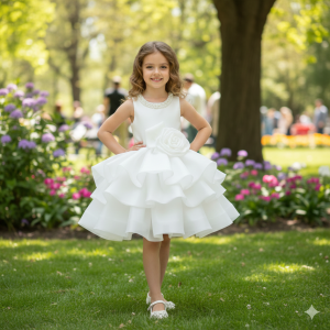 Premium Girls Party Dress--37)