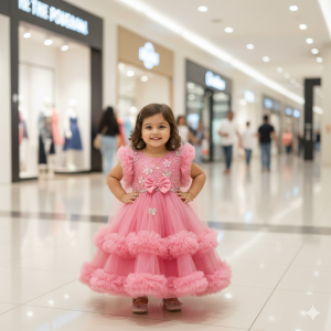 Premium Girls Party Dress--38)