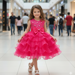 Premium Girls Party Dress--12)