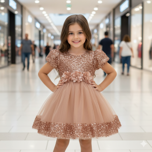 Premium Girls Party Dress--32)