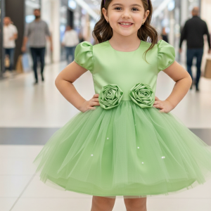 Premium Girls Party Dress--3)