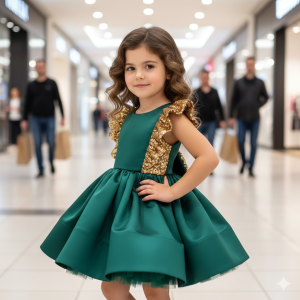 Premium Girls Party Dress--22)