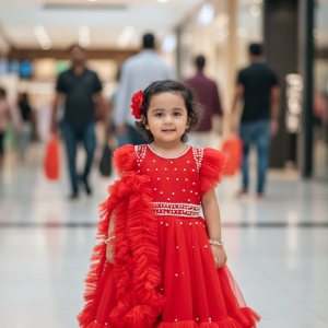 Premium Girls Party Dress--23)