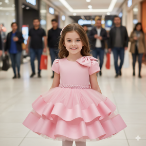 Premium Girls Party Dress--9)