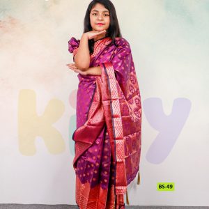 রেডি কাতান শাড়ি (Code 49)