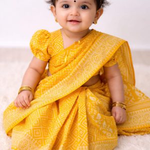 রেডি হাফ সিল্ক প্রিন্ট শাড়ি(Code 71)