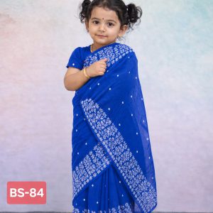 বেবি রেডি হাফ সিল্ক প্রিন্ট শাড়ি (Code 84)