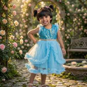Premium Girls Party Dress--46)