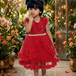 Premium Girls Party Dress--41)
