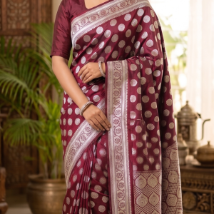 কাতান সিল্ক শাড়ি (Code 1154)